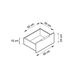 Garnero Arredamenti Comò Cameretta|Comò-Comò 105x86h cm con cassetti moderno quercia nero Miller Rovere Rustico