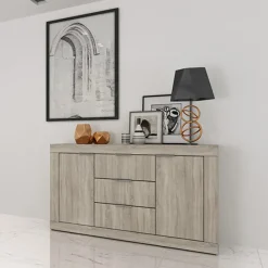 Garnero Arredamenti Comò Cameretta|Comò-Comò 120x80h cm moderno rovere sonoma Vincenzo