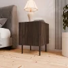 Garnero Arredamenti Comodini|Comò-Comodino 45x53h cm 1 anta noce cannettato Gabiot