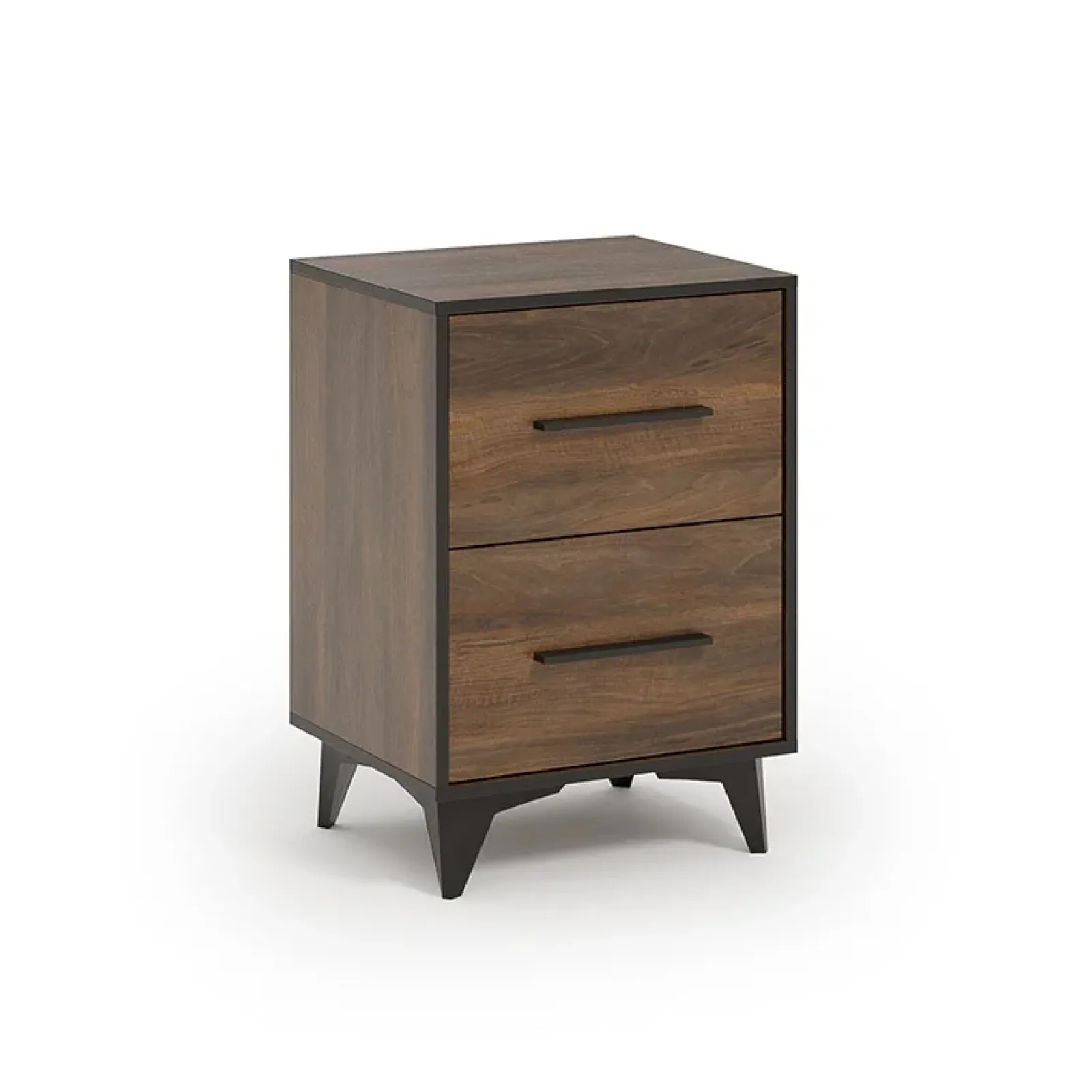 Garnero Arredamenti Comodini Cameretta|Comò-Comodino 48x68h cm 2 cassetti noce Line