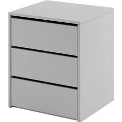 Garnero Arredamenti Comodini|Comò-Comodino 50x60h cm 3 cassetti Ombra Grigio