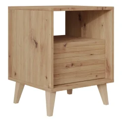Garnero Arredamenti Comodini|Comò-Comodino 40x52h cm 1 cassetto moderno rovere Branch