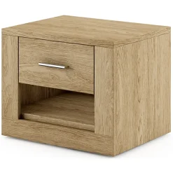 Garnero Arredamenti Comodini|Comò-Comodino 50x40h cm 1 cassetto Ombra Rovere