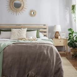 Garnero Arredamenti Comodini|Comò-Comodino 45x46h cm 1 cassetto USB C rovere Noor