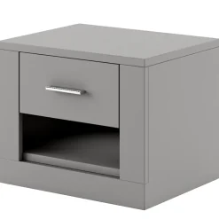 Garnero Arredamenti Comodini|Comò-Comodino 50x40h cm 1 cassetto grigio Ombra Grafite