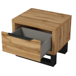 Garnero Arredamenti Comodini Cameretta|Comò-Comodino 55x49h cm 1 cassetto rovere Petra