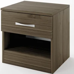 Garnero Arredamenti Comodini Cameretta|Comò-Comodino 40x41h cm  con cassetto moderno Selvaggia Noce