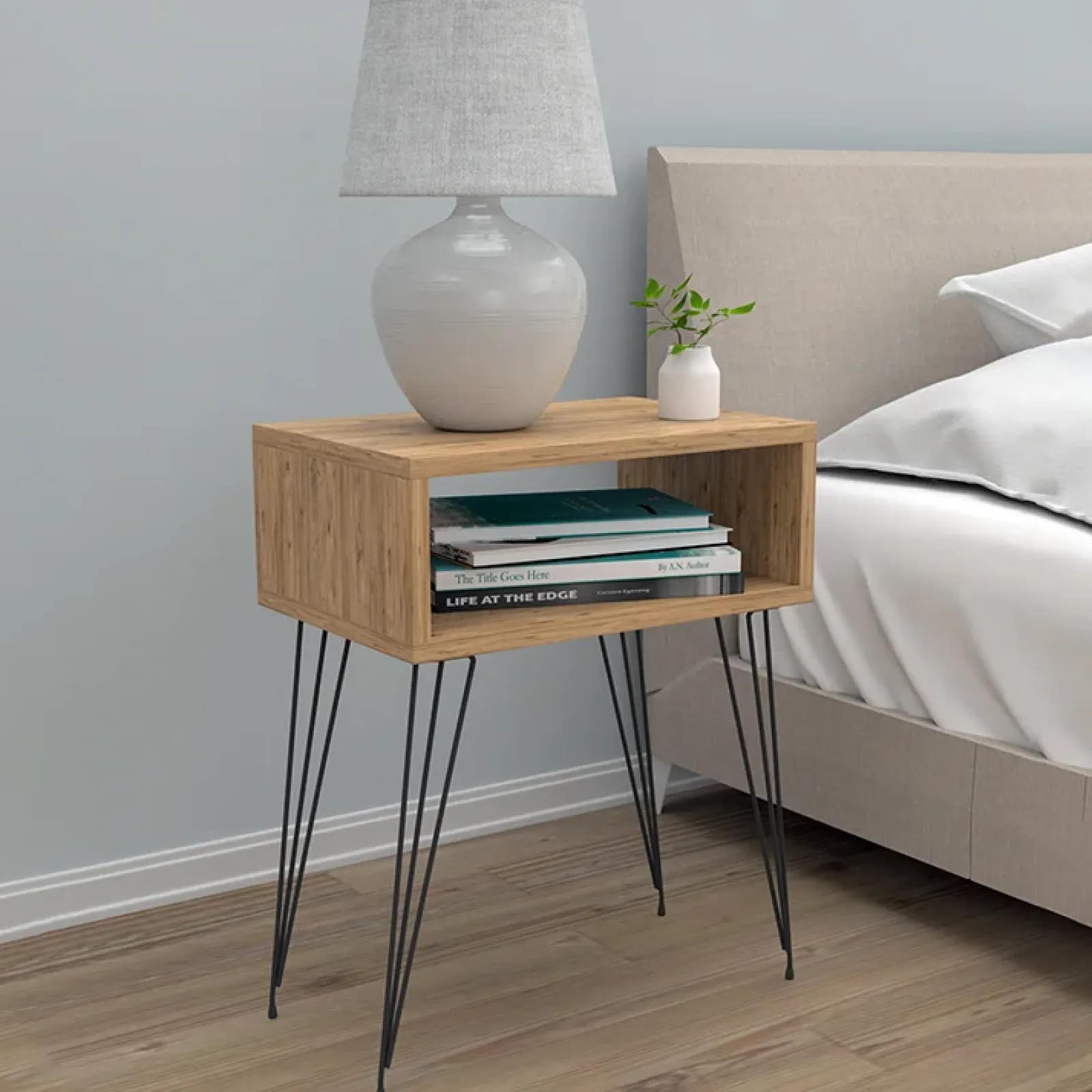 Garnero Arredamenti Comodini Cameretta|Comò-Comodino 45x59h cm design industrial Jamar Rovere