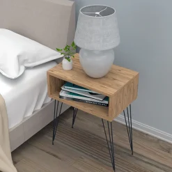 Garnero Arredamenti Comodini Cameretta|Comò-Comodino 45x59h cm design industrial Jamar Rovere