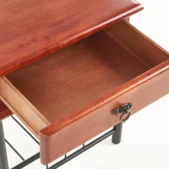 Garnero Arredamenti Comodini|Comò-Comodino 48x55h cm moderno ciligio nero Mirtilla