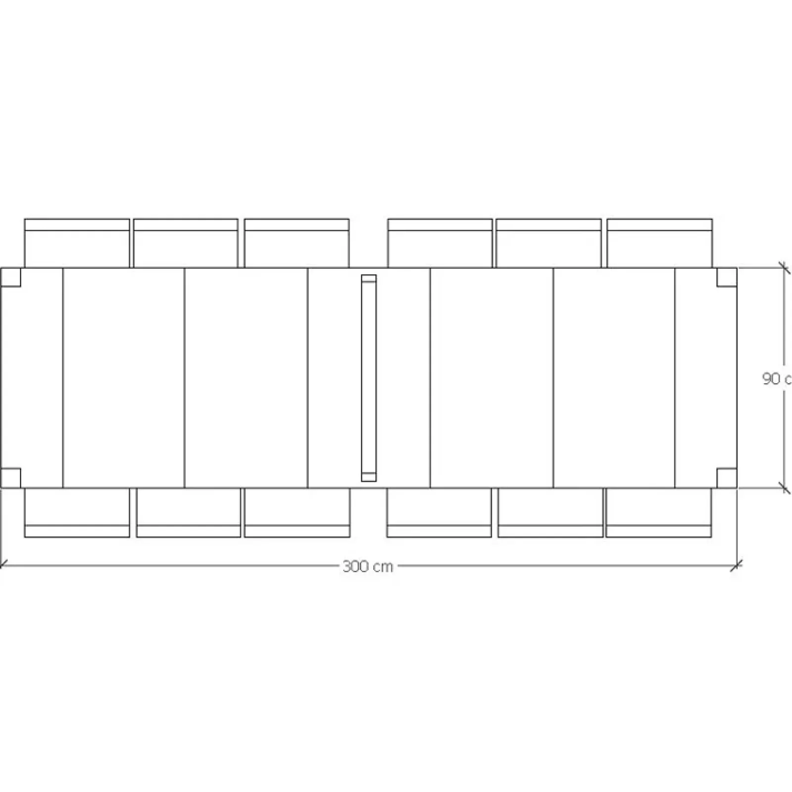Garnero Arredamenti Consolle Allungabili|Consolle Allungabile-Consolle 50/300cm allungabile Pandora 90 Gihome® Bianco Frassinato