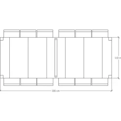 Garnero Arredamenti Consolle Allungabili|Consolle Allungabile-Consolle 50/300cm allungabile moderno wengé Pandora 110 Gihome® Noce