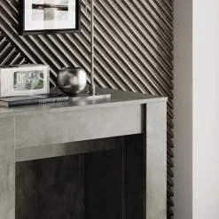 Garnero Arredamenti Consolle Allungabili|Consolle Allungabile-Consolle 54/252cm tavolo allungabile moderno ossido nobilitato Senigallia