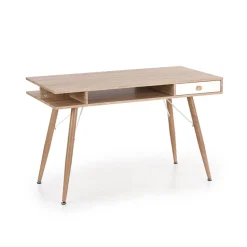 Garnero Arredamenti Consolle Fissa|Consolle Fissa-Consolle ingresso scrivania 1 cassetto 120x75cm rovere sonoma bianco Lavanda