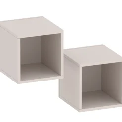 Garnero Arredamenti Mensole E Pensili-Coppia 2 mensole cubotti 28x29h cm da parete Sunset Beige