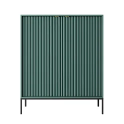 Garnero Arredamenti Credenza Alta-Credenza alta 104x125h cm 2 ante soggiorno Alisa Verde