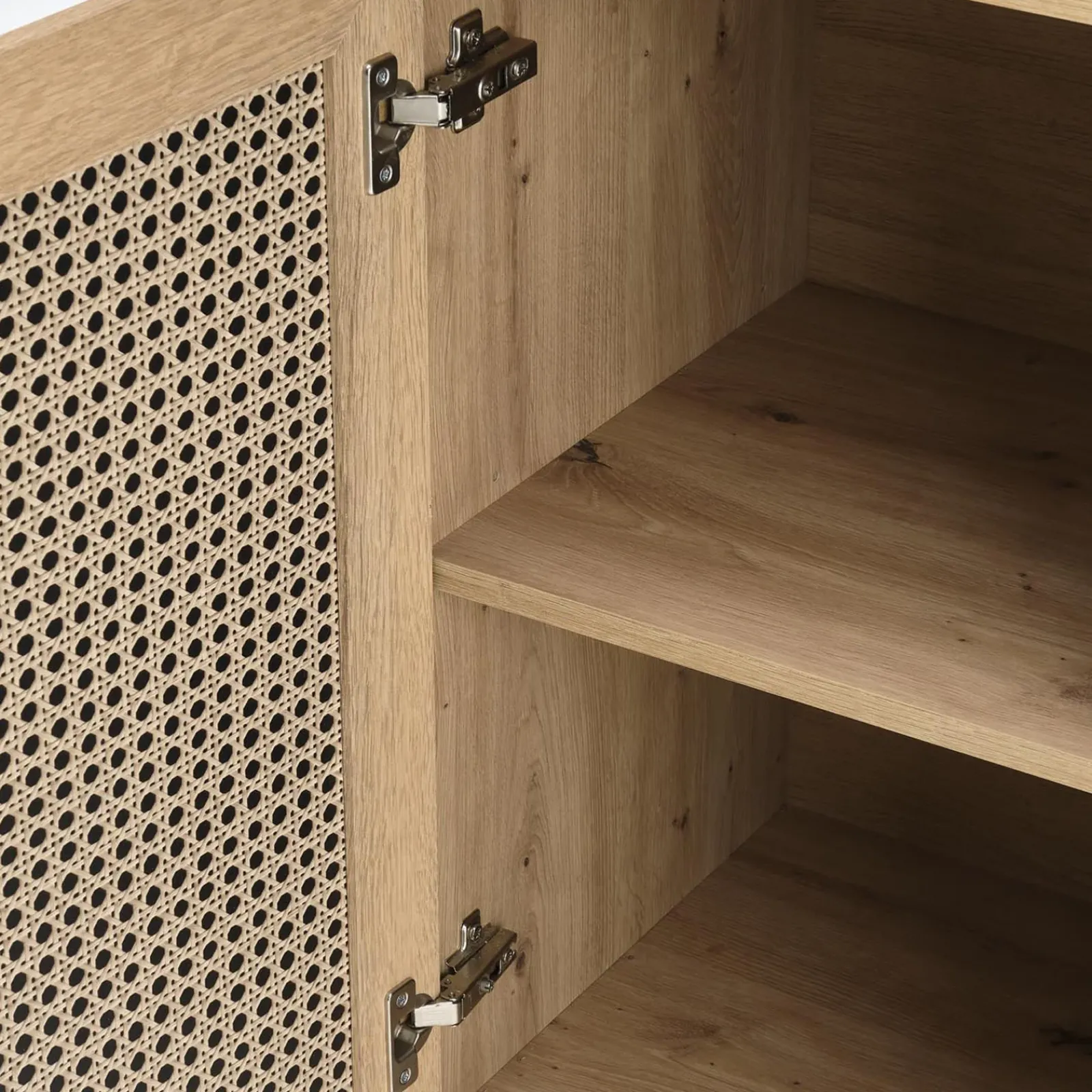 Garnero Arredamenti Credenza Alta-Credenza alta 80x173h cm con libreria 2 ante 3 vani moderna rovere Sombra