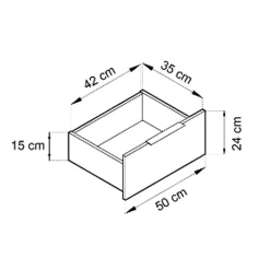 Garnero Arredamenti Credenze Moderne|Madie Moderne-Credenza moderna 105x86h cm 3 cassetti cashmere Miller Beige