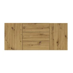 Garnero Arredamenti Credenze Moderne|Madie Moderne-Credenza sospesa 140x63h cm moderna Fusion Rovere