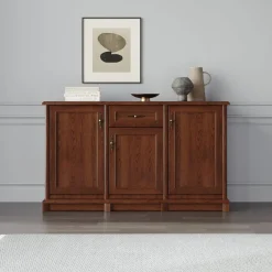 Garnero Arredamenti Mobili Arte Povera-Credenza 153x90h cm 3 ante 1 cassetto arte povera noce Toscana