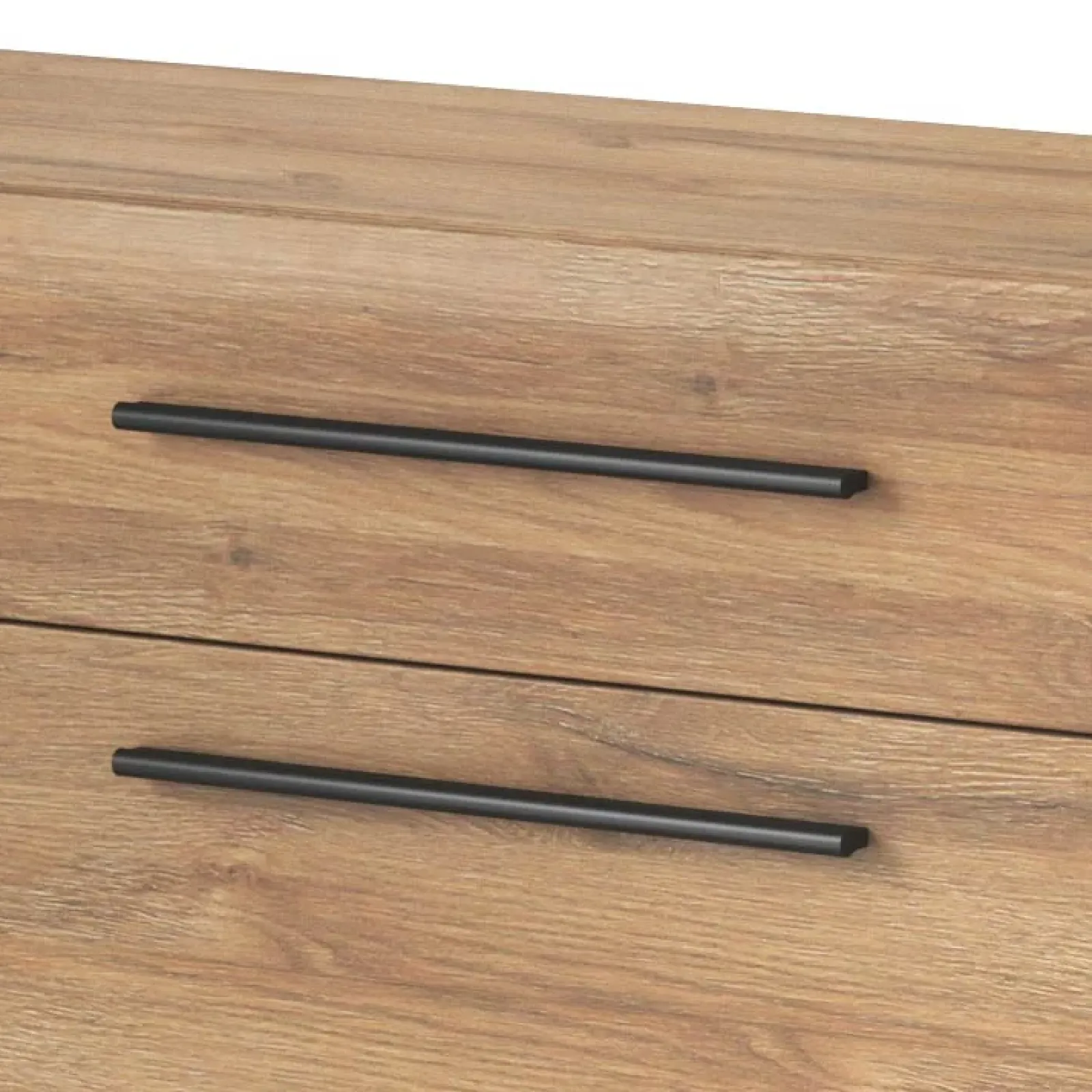 Garnero Arredamenti Credenze Moderne|Madie Moderne-Credenza 180x86h cm 2 ante 3 cassetti moderna rovere nero Maiorca