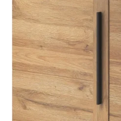 Garnero Arredamenti Credenze Moderne|Madie Moderne-Credenza 180x86h cm 2 ante 3 cassetti moderna rovere nero Maiorca