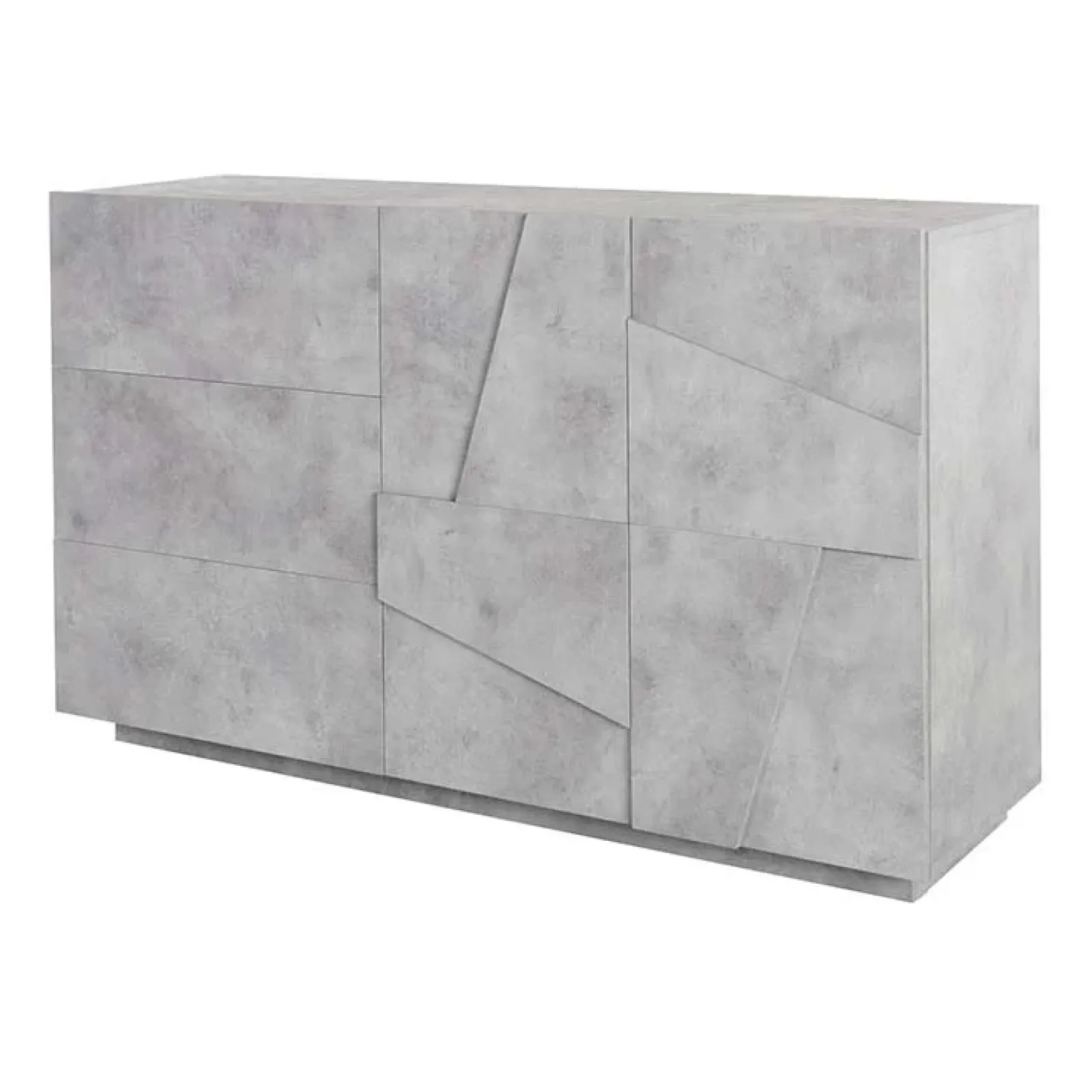Garnero Arredamenti Credenze Moderne|Madie Moderne-Credenza 143x86h cm 2 ante 3 cassetti moderna Zenzero Gihome® Cemento