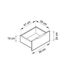 Garnero Arredamenti Credenze Moderne-Credenza 155x86h cm 2 ante 3 cassetti soggiorno quercia nero Miller Rovere Rustico