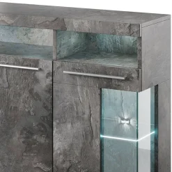 Garnero Arredamenti Madie Moderne|Madie Moderne-Credenza 182x92h cm 4 ante moderna ossido Frisk