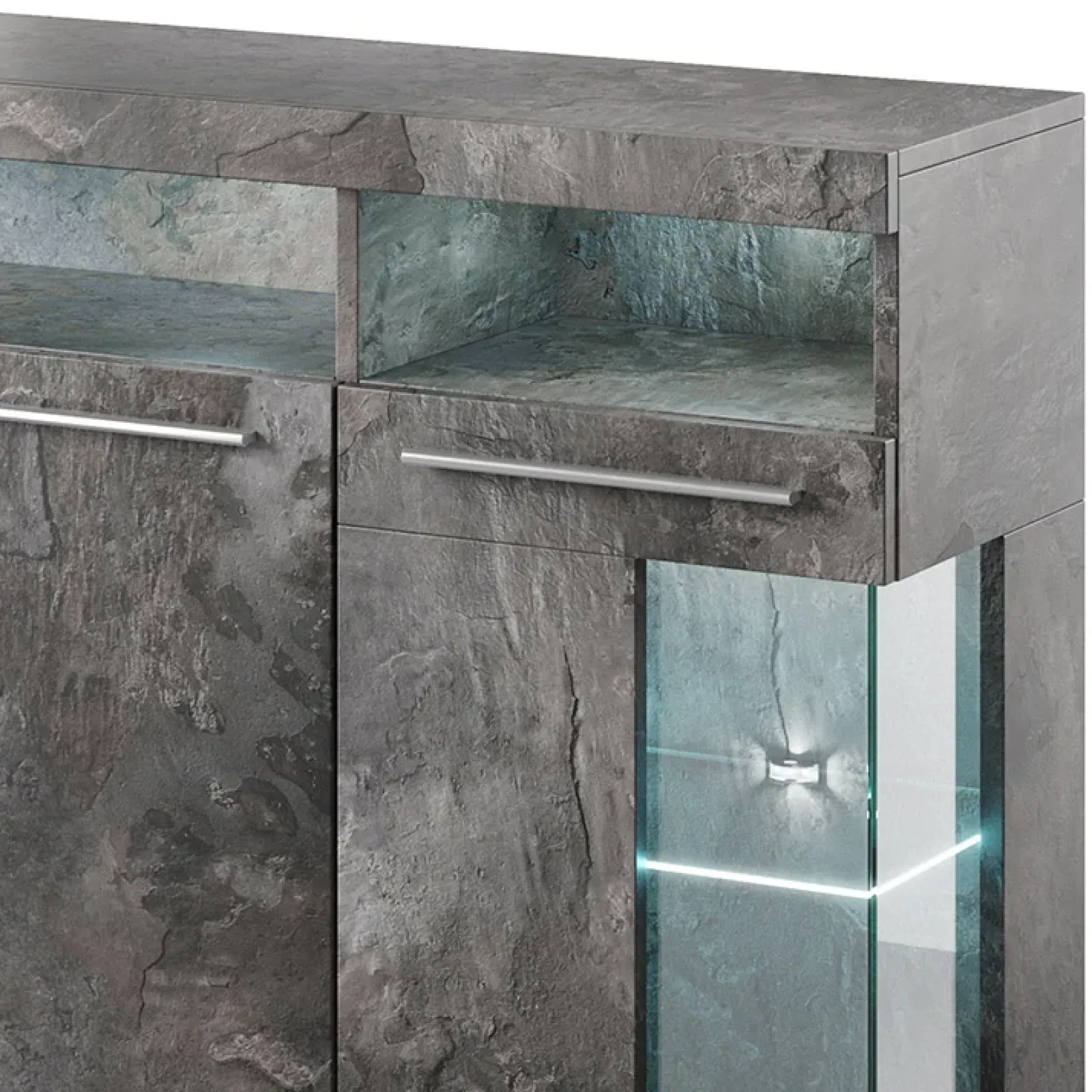 Garnero Arredamenti Madie Moderne|Madie Moderne-Credenza 182x92h cm 4 ante moderna ossido Frisk