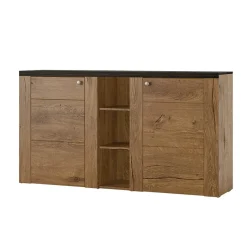 Garnero Arredamenti Credenze Moderne|Madie Moderne-Credenza 155x85h cm 2 ante moderna quercia rovere grigio Paloma 2