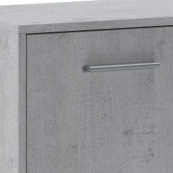 Garnero Arredamenti Credenze Moderne-Credenza 114x78h cm moderna bianco opaco cemento Durban