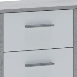 Garnero Arredamenti Credenze Moderne-Credenza 114x78h cm moderna bianco opaco cemento Durban