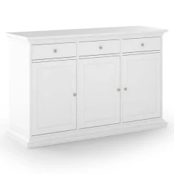 Garnero Arredamenti Mobili Arte Povera|Credenze Moderne-Credenza 143x92h cm shabby bianco opaco Avignon Gihome®