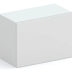 Garnero Arredamenti Mensole E Pensili-Cubo da terra 55x40h cm 1 anta reversibile Sunset Grigio chiaro