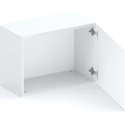 Garnero Arredamenti Mensole E Pensili-Cubo da terra 55x40h cm 1 anta reversibile Sunset Bianco Lucido