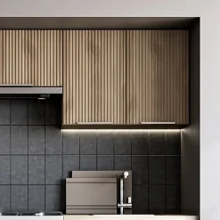 Garnero Arredamenti Cucine Complete|Cucine Complete-Cucina 240cm completa componibile moderna grigio rovere sonoma Taipei