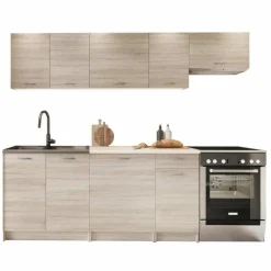 Garnero Arredamenti Cucine Complete|Cucine Complete-Cucina 240cm completa moderna lineare sonoma Dalia Rovere