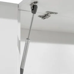 Garnero Arredamenti Cucine Complete|Cucine Complete-Cucina 255cm componibile lineare moderna bianco grigio pietra Gourmet Pure Bianco Lucido - Grigio pietra