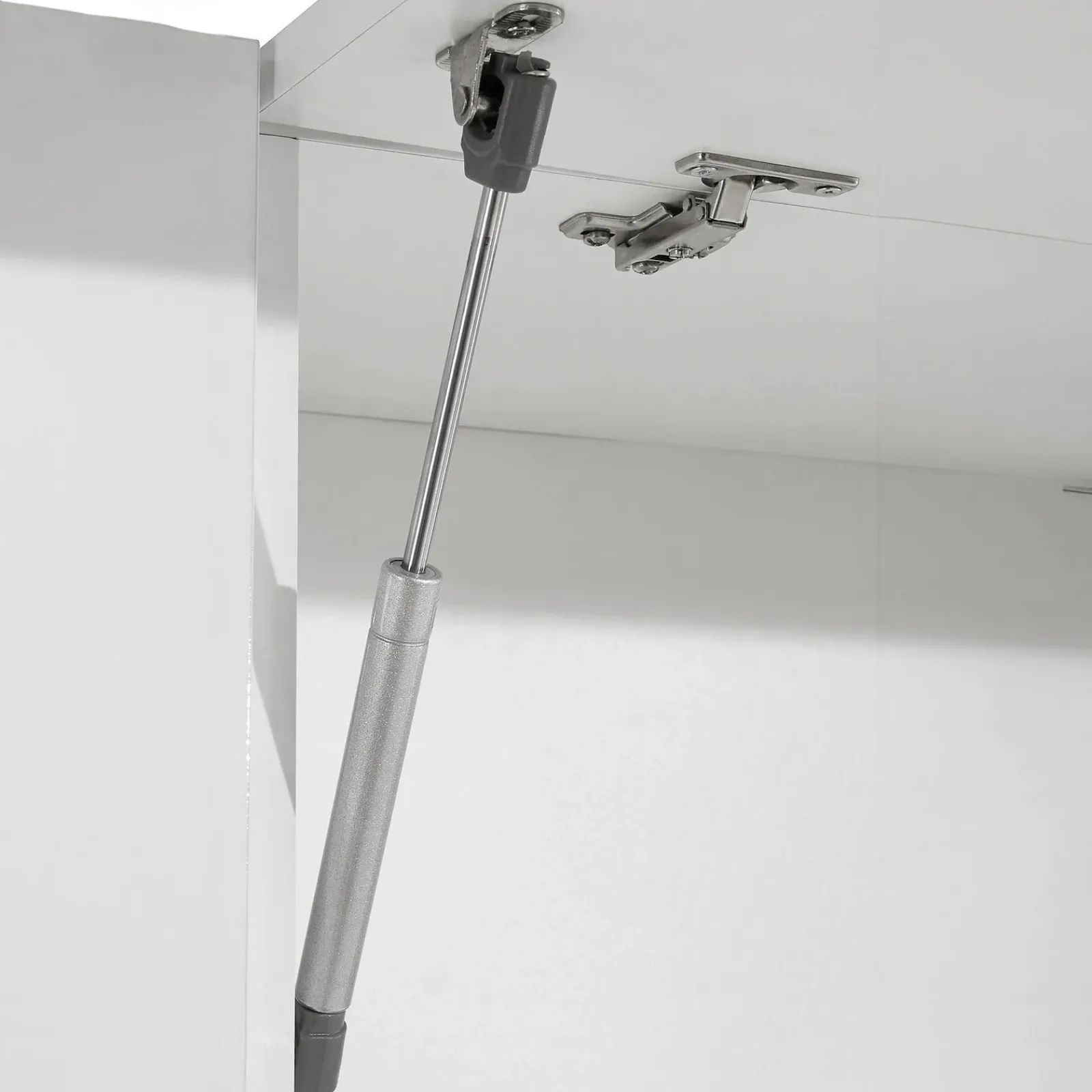 Garnero Arredamenti Cucine Complete|Cucine Complete-Cucina 255cm componibile lineare moderna bianco grigio pietra Gourmet Prestige Bianco Lucido - Grigio pietra