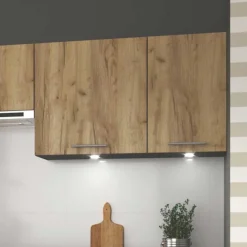 Garnero Arredamenti Cucine Complete|Cucine Complete-Cucina 240cm moderna componibile lineare quercia antracite Urban Quercia - Antracite