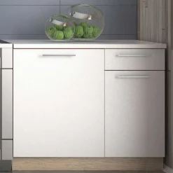 Garnero Arredamenti Cucine Complete|Cucine Complete-Cucina 240cm moderna componibile bianca rovere Urban Bianco Opaco - Rovere