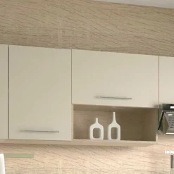 Garnero Arredamenti Cucine Complete|Cucine Complete-Cucina 260cm moderna componibile lineare rovere beige Natural