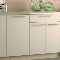 Garnero Arredamenti Cucine Complete|Cucine Complete-Cucina 260cm moderna componibile lineare rovere beige Natural