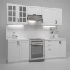 Garnero Arredamenti Cucine Complete|Cucine Complete-Cucina 240cm moderna lineare componibile bianca Artus