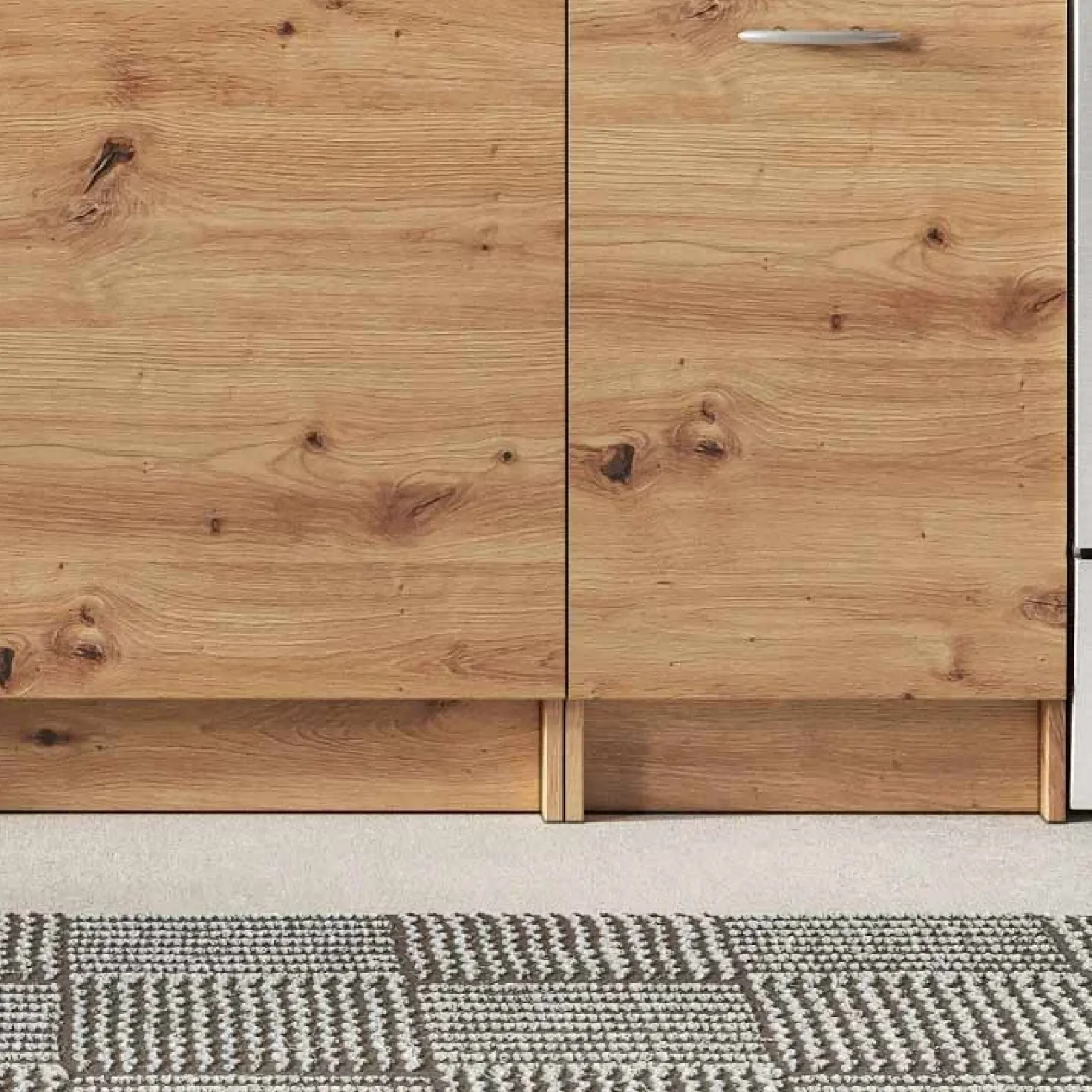 Garnero Arredamenti Cucine Complete|Cucine Complete-Cucina 240cm moderna lineare componibile Dalia Quercia