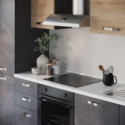 Garnero Arredamenti Cucine Complete|Cucine Complete-Cucina 285cm reversibile moderna lineare rovere antracite GourmetSpace