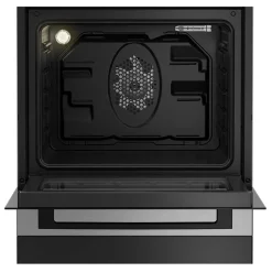 Garnero Arredamenti Elettrodomestici-Cucina combinata 4 fuochi con forno elettrico 60x85cm inox Beko Argento