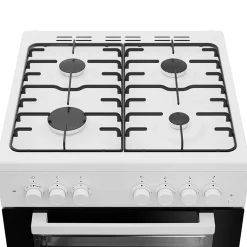 Garnero Arredamenti Elettrodomestici-Cucina combinata 4 fuochi con forno elettrico 60x85cm Beko Bianco