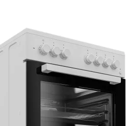 Garnero Arredamenti Elettrodomestici-Cucina combinata 4 fuochi con forno elettrico 60x85cm Beko Bianco